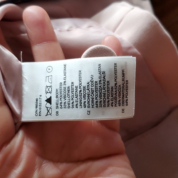 H&M size 4 Pink and Black Blazer - Picture 4 of 5